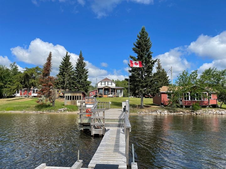 View Of Camp From The Fishing Dock